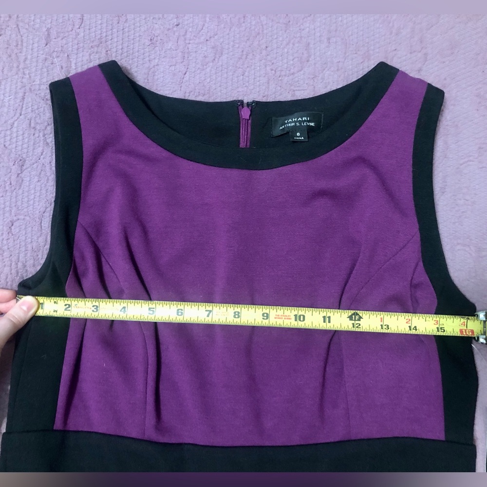 🆕 Tahari ASL Dress 💜🖤 - Picture 11 of 15